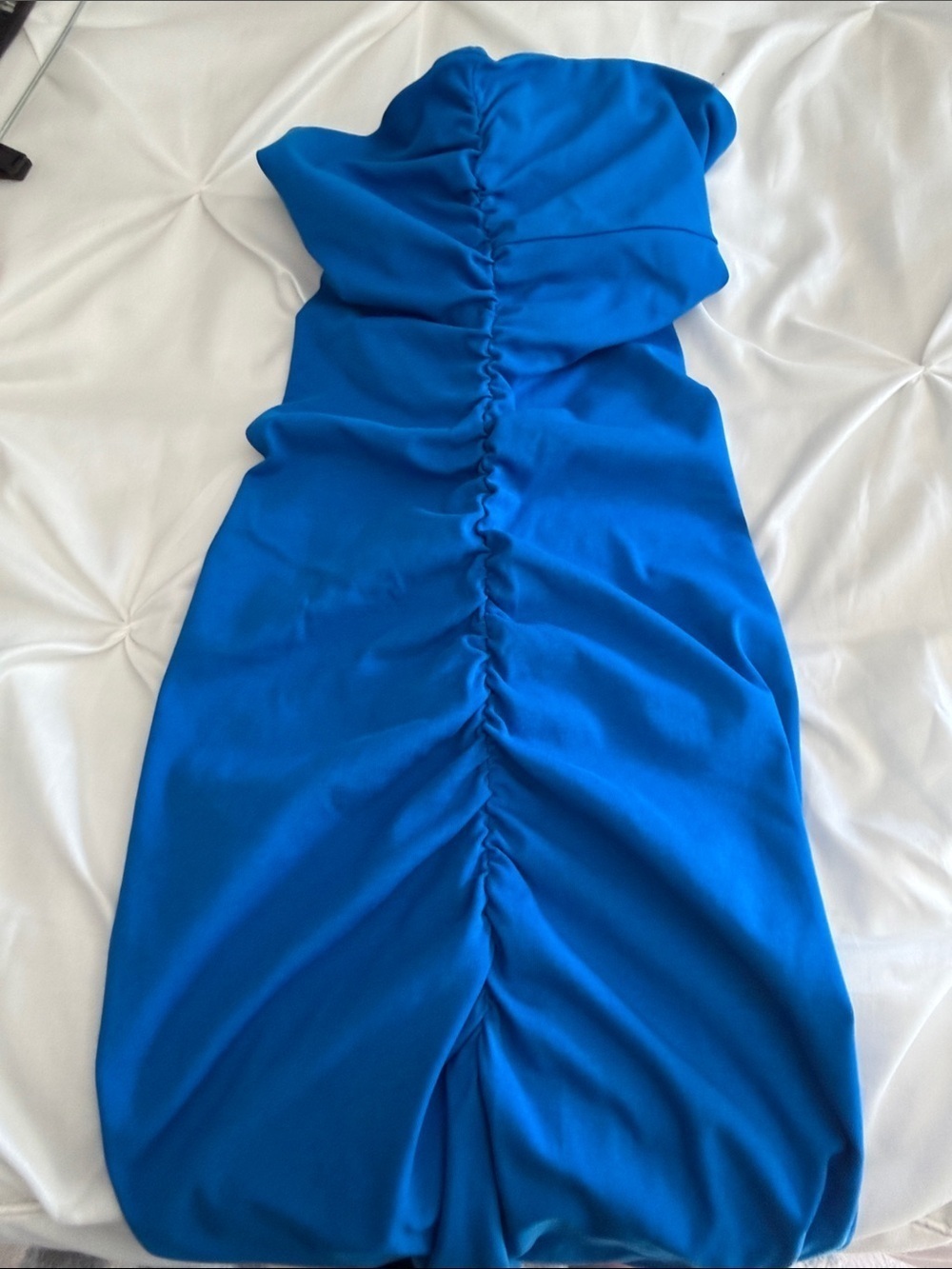 NWOT Astr Bright Blue Strapless Dress Size XS - Picture 6 of 7